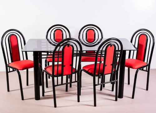 D_754454-MLA72144270084_102023-O.jpg Combo Cocina Comedor Mesa Vidrio 160-80 + 6 Sillas Florida