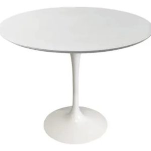 D_754524-MLA86843035665_062025-O.jpg Mesa De Comedor Redonda Tulipa, Saarinen, Cubierta De 90 Cm, Color Blanco