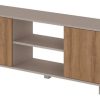 D_754875-MLU76909174787_062024-O.jpg Rack Tv 50 Luka Blanco/miel 120 Cm Marrón Claro