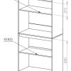 D_755997-MLA98865532575_112025-O.jpg Mueble Auxiliar Cocina 90 Cm Portamicroondas Organizador Alacena Guardado Estantes Puertas Roble Kendal Blanco Moderno Multiuso Despensero Comedor Hogar Auc900 Dielfe Blanco Y Roble
