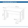 Escritorio Para Oficina 1.20 X 0.70 7911 Sin Cajon