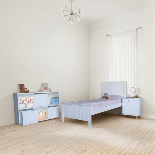 D_759314-MLA85118228567_052025-O.jpg Cama 1 Plaza 190 X 80. Mdf Laqueada Elegante - Cod. 800