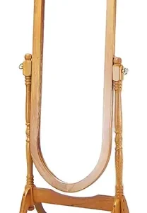 Espejo Pie Oval Clasico. Madera. Varios Colores