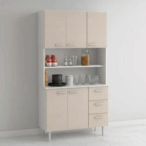 D_760708-MLA106234930566_022026-O.jpg Aparador Vajillero Mueble Organizador De Cocina Despensero Color Venezia