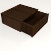2 Mesas De Luz Flotante- Notte- 1 Cajon- 52 X 35 X 20