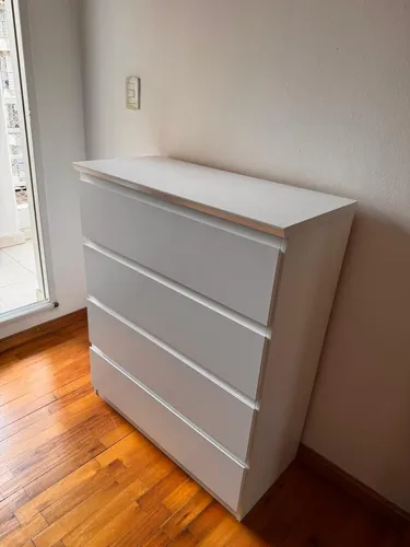 Comoda Chifonier Prisma 4 Cajones. Mdf Laqueado- 93 X 80 X40