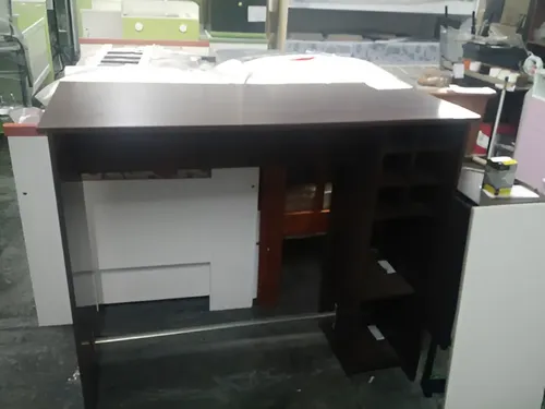 Barra Cocina Desayunador. Melamina. 120 X 102 X 50 Cod. 360