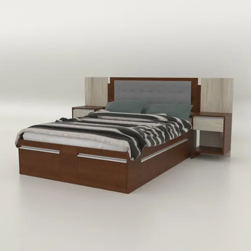 Base Box P- Sommier 140 O 160 X 200- 4 Cajones- 2 Zapateros
