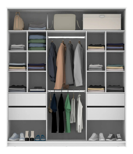 Ropero Placard Vestidor Niza 190 X 218 X 60- Pcn 190