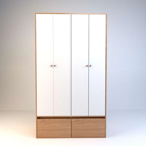 Ropero Placard 4 Puertas, 2 Cajones. 1.20 X 2.12- Cod. 6006