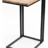 Mesa De Arrime Tapa Lustrada 48 X 35, Base De Caño Pintado