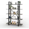 D_767160-MLA104248369086_012026-O.jpg Biblioteca Estanteria Industrial Melamina Metalica Linea Soho Organizador 5 Estantes Oficina Living Exhibidor Canyon Negro 175 Cm Est175 Dielfe Canyon Con Negro