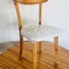 Juego De 6 Sillas Engel. Madera Paraiso Tapizado En Cuerina