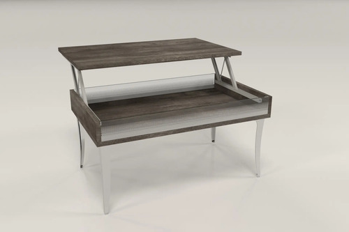 D_768097-MLA72165733061_102023-O.jpg Mesa De Living Luar- Elevable- Patas Cromadas- 90 X 56