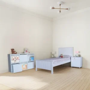 Cama 1 Plaza Laqueada Elegante - Con Mesa De Luz- Cod. 800