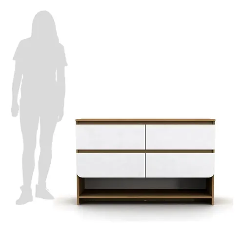 D_769949-MLA79411152215_092024-O.webp Comoda Cajonera Chiffonier 4 Cajones, Estante Cod. 716270