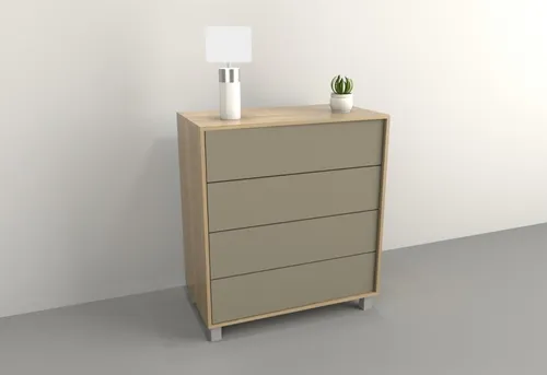 D_770385-MLA45131223412_032021-O.webp Cajonera Chiffonier 4 Cajones- Sistema Push. Cod. 6055