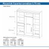 D_770389-MLA86039167365_062025-O.jpg Placard Ropero 3 Puertas Corredizas 1.75- 1.93- 0.52 Dpc 175