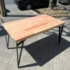 Mesa Cocina Comedor Lustrada Paraiso Base De Caño- 140 X 80