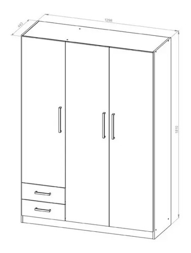 D_772696-MLA44612611777_012021-O.jpg Ropero Placard Organizador 3 Puertas- 2 Cajones- Pac130
