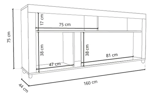 D_774246-MLA79413462149_092024-O.webp Rack Mesa Para Tv Led Hasta 65 - 160- 70- 45- Dl 862
