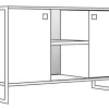 Rack Mesa Para Tv Led 42 - Estructura De Caño- Dst 02