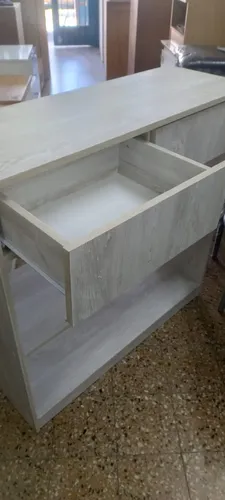 D_774592-MLA92978156818_092025-O.webp Recibidor- Mesa De Arrime- Apoyo- 2 Cajones 1.00 X 90 X 38