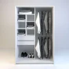 Ropero Vestidor Sin Puertas, 2cajones. 120 X 180 - Cod 6511