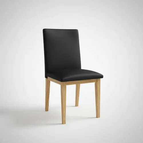 Juego De 6 Sillas Giner. Madera Paraiso Tapizado En Cuerina