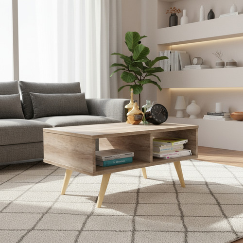 D_776158-MLA93329427657_092025-O.jpg Mesa Ratona De Centro Living. Dl 889- Con Patas De Madera