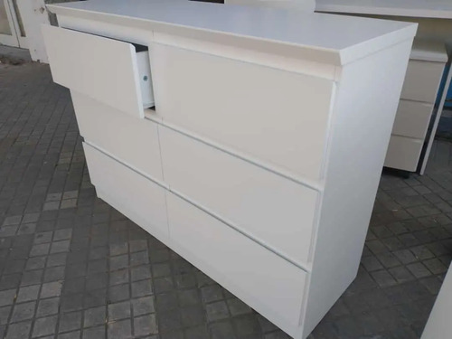 Comoda Chiffonier Laqueada Con 6 Cajones Prisma- 116-86-39