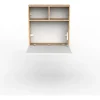 D_776833-MLA100384425119_122025-O.webp Escritorio Habitacion Oficina Juvenil Hogar Flotante Plegable Espacio Reducido Moderno Blanco Y Roble Eco063 Dielfe Blanco / Roble Natural