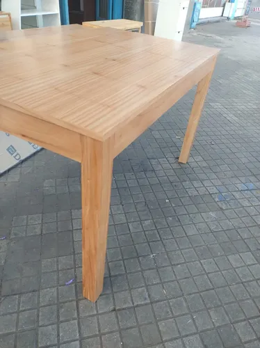 Mesa De Cocina- Comedor Lustre Paraiso 140 X 80 Base 4 Patas