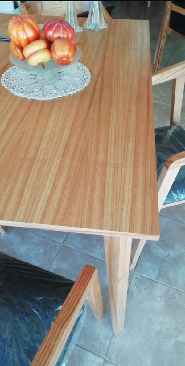 D_777958-MLA109450914794_042026-F.jpg Mesa Enchapada 1.30 X 0.80 + 4 Sillas Karim Paraiso Melamina