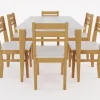 D_778208-MLA79324345545_092024-O.webp Mesa Comedor Escandinava 1.50 X 90 + 6 Sillas Atlantic- Pino