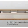 Bahiut Rack Bajo Arkos 1.64 X 0.53- 2 Caj Blanco Con Paraiso