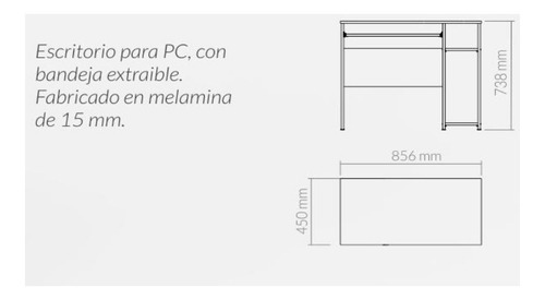 D_779534-MLA31015805287_062019-O.jpg Mesa Para Pc Computacion. 85 X 73 X 45. Cod. 8000