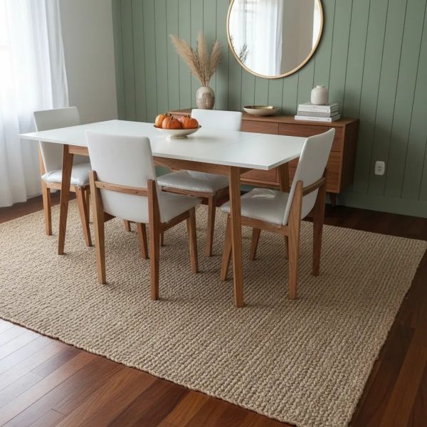 Mesa Rect. 1.30 X 0.80 + 6 Sillas Giner Paraiso- Melamina