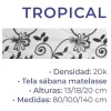 Colchon Espuma 1 Plaza 80 Cm Sabana Matelasea Tropical 80-13