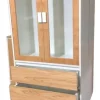 Cristalero Organizador Doble 3 Caj. 2 Puertas 180 X 80 X 36