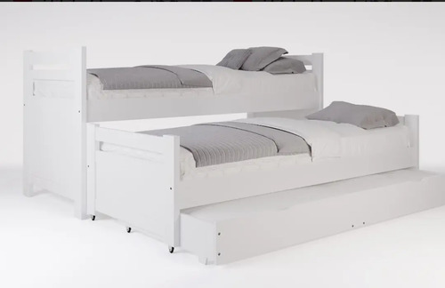 D_781406-MLA79313235079_092024-O.jpg Cama Nido Triple Con Carro Cama- Pino Lustrado- Cod. 212
