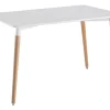 D_782397-MLA95939752025_102025-O.webp Mesa Eames Comedor Rectangular Nordica 120 X 80 Blanco Con Patas Marron