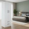 Ropero Placard Bahia 2 Puertas, 2 Cajones- 184 X 61 X 47