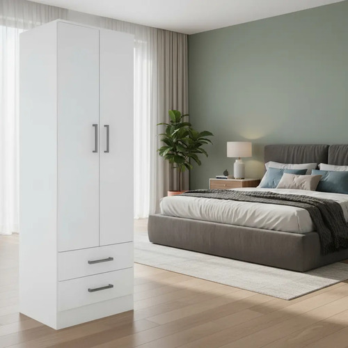 Ropero Placard Bahia 2 Puertas, 2 Cajones- 184 X 61 X 47