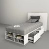 D_784793-MLA45130896299_032021-O.jpg Base Box Para Sommier 1 Plaza- 4 Cajones- Estantes- Cod 6440