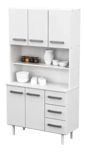 Aparador Kit De Cocina Triplo 5 Ptas 3 Caj 171 X 90 Cd 10104