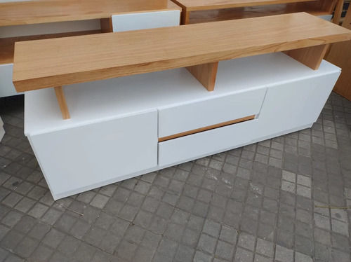 D_787641-MLA72322964766_102023-O.jpg Rack Para Tv Led 2 Puertas, 2 Cajones- 160 X 67 X 40- Otta