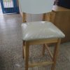 Taburete Banqueta Alta Con Respaldo Madera Cod. 139 Mediterr