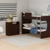D_788775-MLA92755156239_092025-O.webp Chiffonier Cajonera Comoda 1 Puerta 4 Cajones Melamina Color Marrón Oscuro(wengue)
