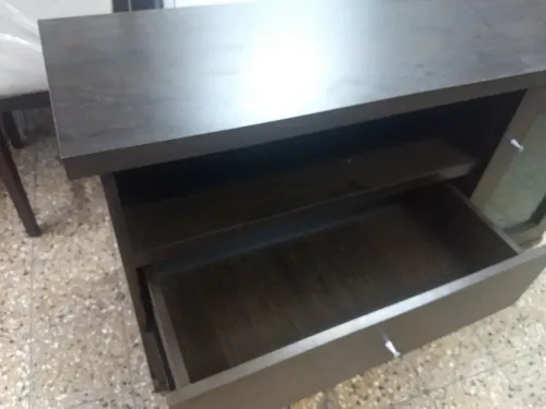 Rack Mesa Para Tv Led 55- 1 Puerta. 2 Cajones- 120 X 64 X 37